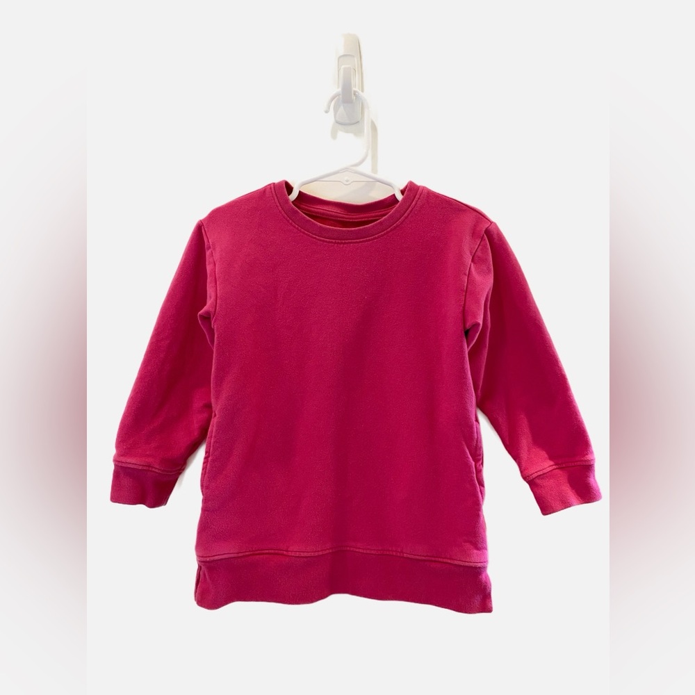 Primary Pocket Tunic Sweatshirt - Pink - 3T